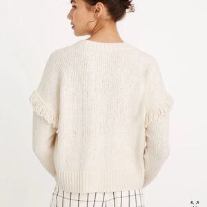 Madewell Montford Fringe Sweater - Ivory XL